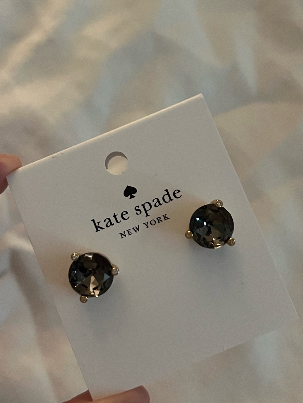 Kate Spade black stud earrings